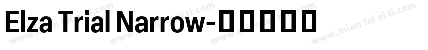 Elza Trial Narrow字体转换